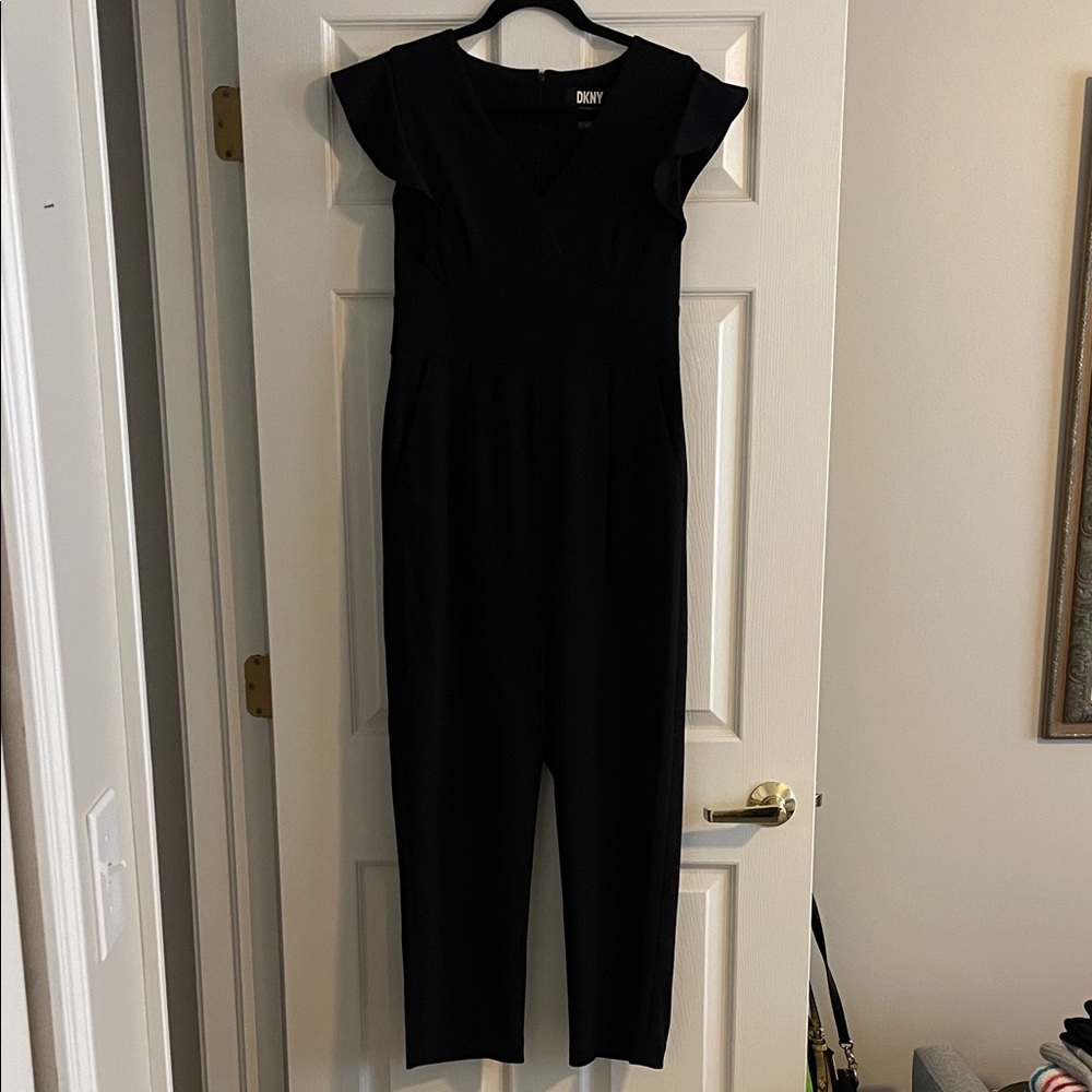 DKNY Elegant Black Jumpsuit
